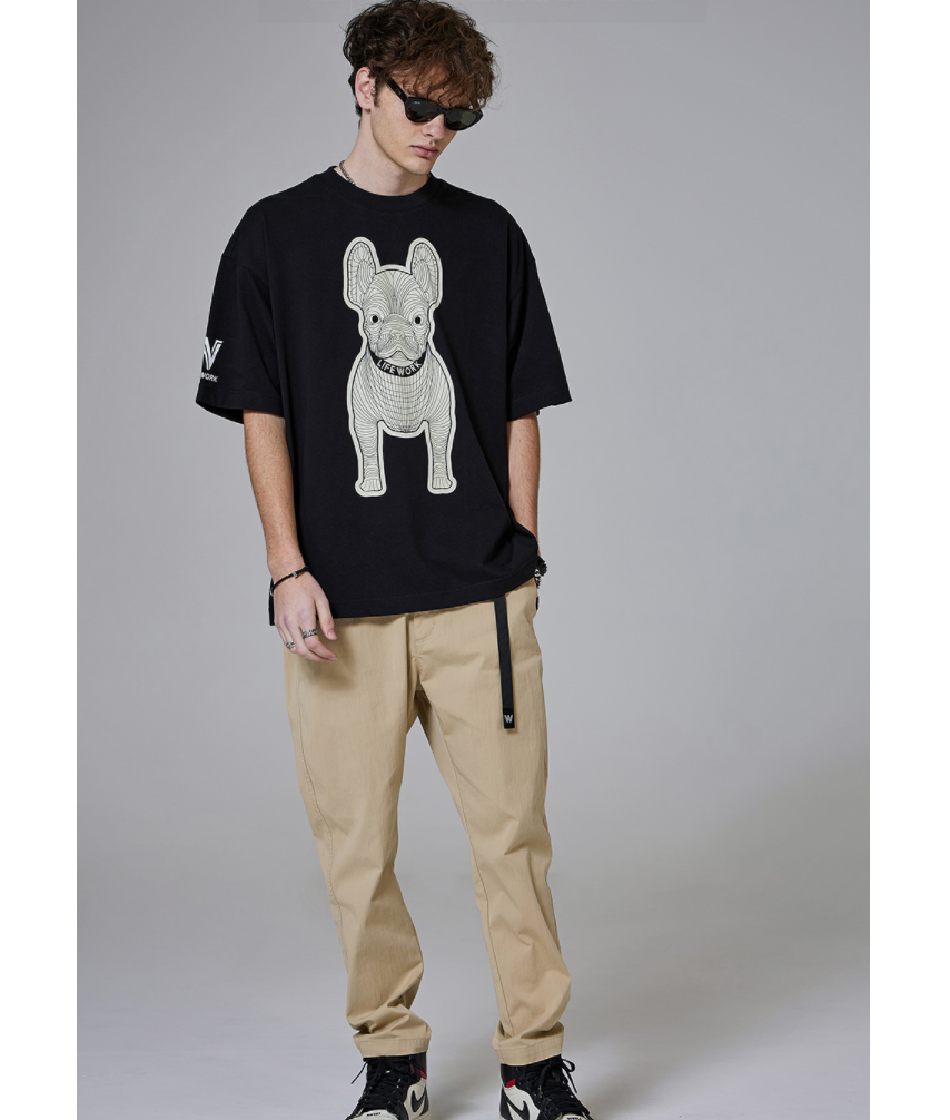  Áo thun Life Work Silket Racket Black Short 