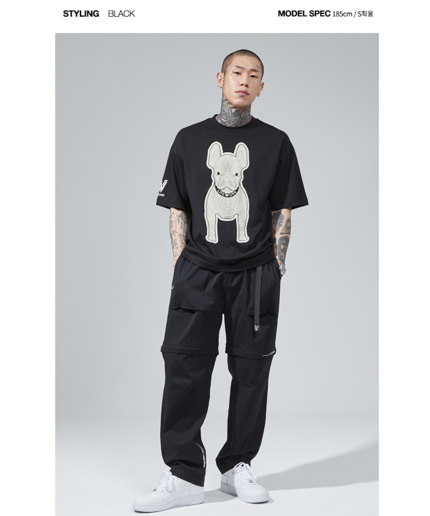  Áo thun Life Work Silket Racket Black Short 