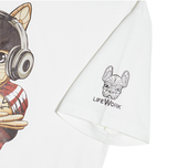  Áo thun Life Work Hip Dog White Shirt 