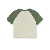  Áo thun MLB [Nữ] Varsity Vintage Washing Raglan Crop T-Shirt NY Yankees - 3FTSV0853-07CRS 