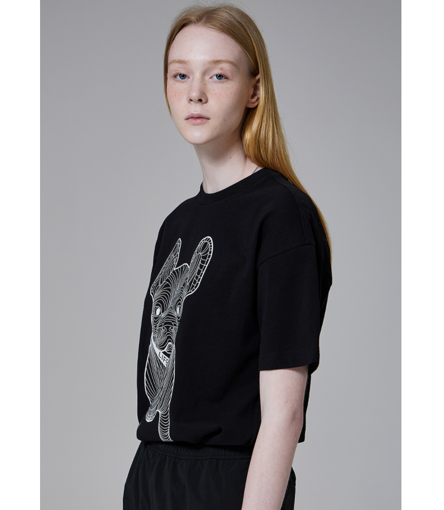  Áo thun Life Work - Life Work Big Logo Basic Black 