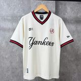  Áo Thun New Era - [Unisex] NY Yankees Jersey T-Shirt Red Cream - 13882999 