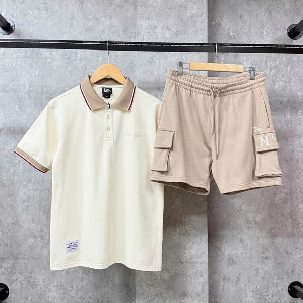 Áo Thun Polo New Era - [Unisex] NY Yankees Pastel Polo Cream/Beige