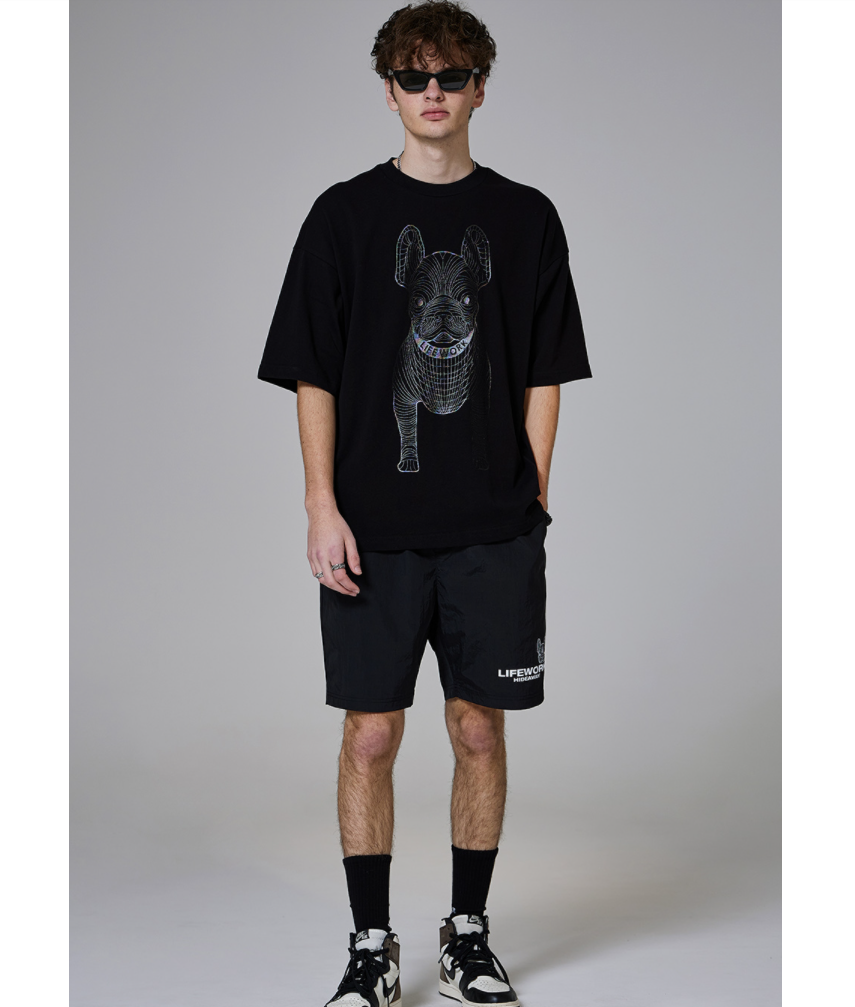  Áo thun Life Work - Radok Big Logo Short Sleeve T-Shirt_VANTA BLACK 