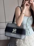  Túi Xách MLB - Varsity Lettering Canvas Shoulder Bag NY Yankees - 3ABQB015N-50BKS 