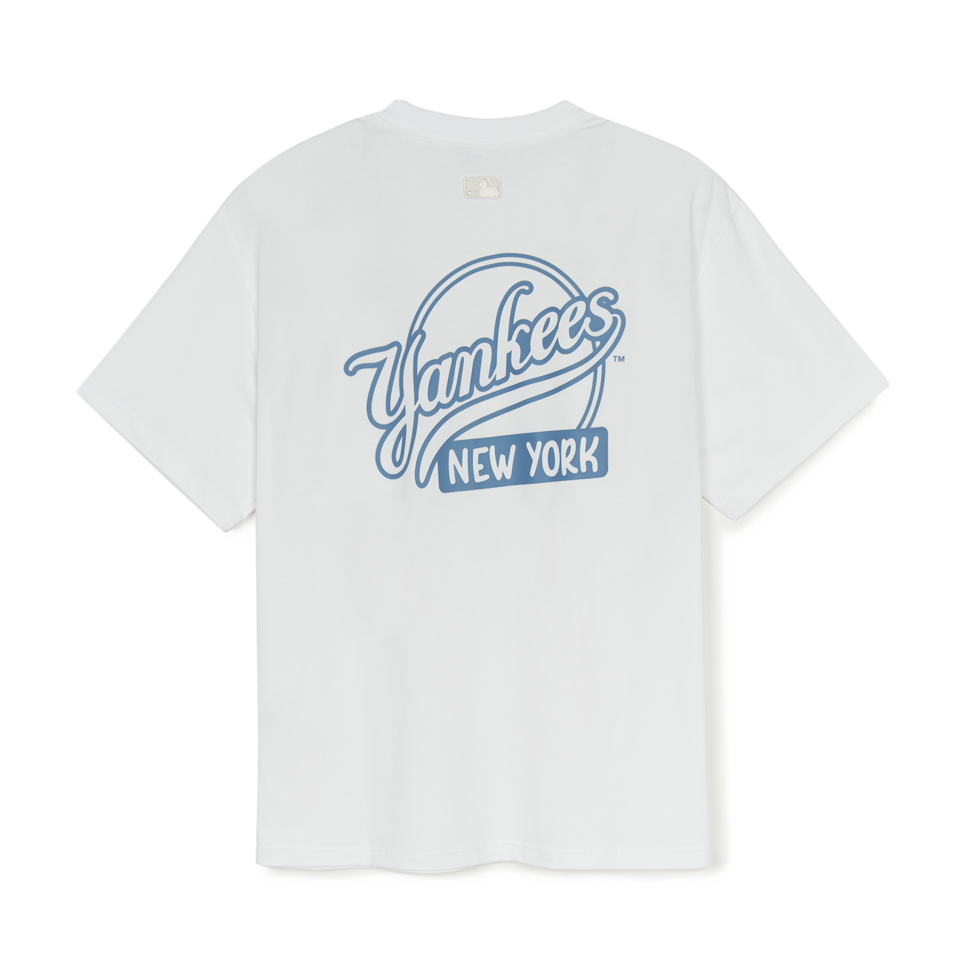  Áo thun MLB [Unisex] Basic Street Cursive Overfit NY Yankees - 3ATSB5353-50WHS 