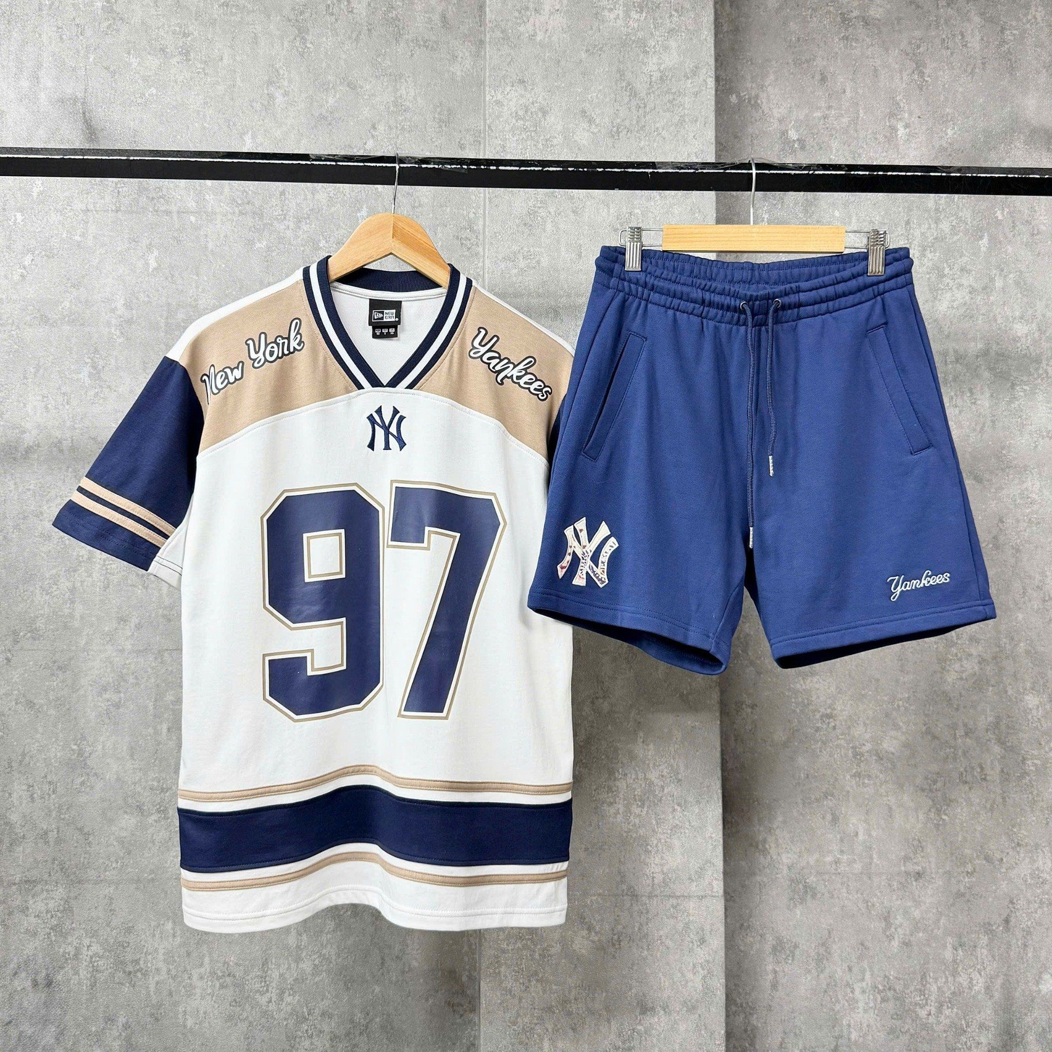  Áo Thun New Era - [Unisex] NY Jersey 97 T-Shirt White/Navy 