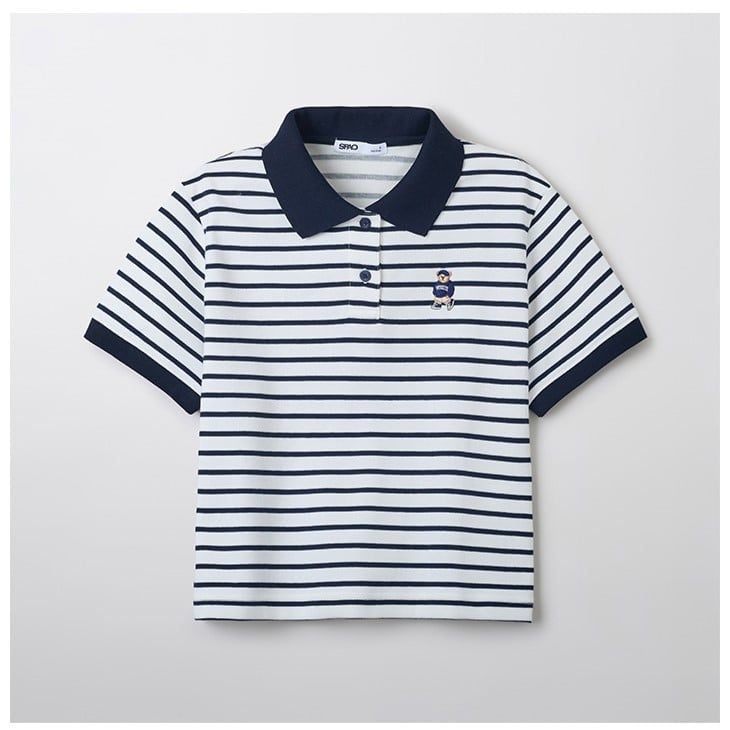  Áo Polo WHOAU SPAO [Nữ] - (Woody) Soft Cotton Crop Collar Tee - SPHWF37G50 