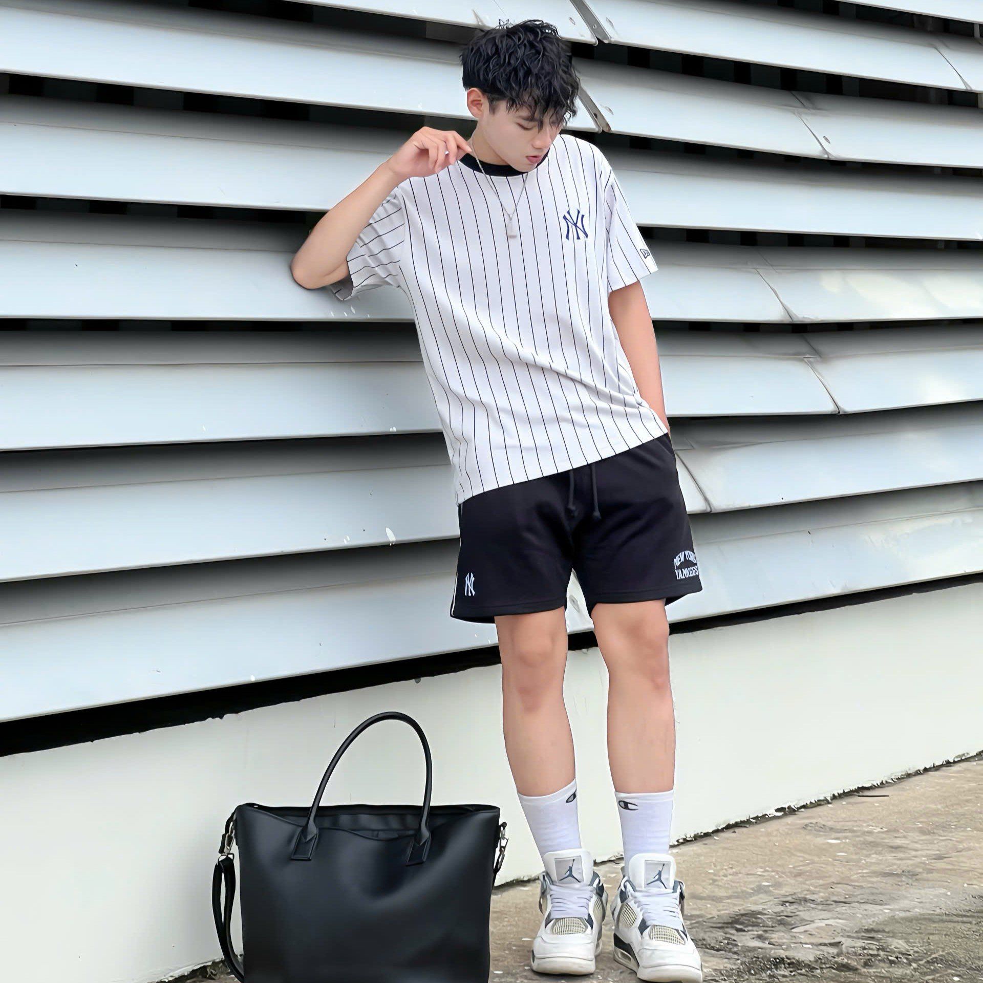  Áo Thun New Era - [Unisex] NY Baseball Basic T-Shirt White 