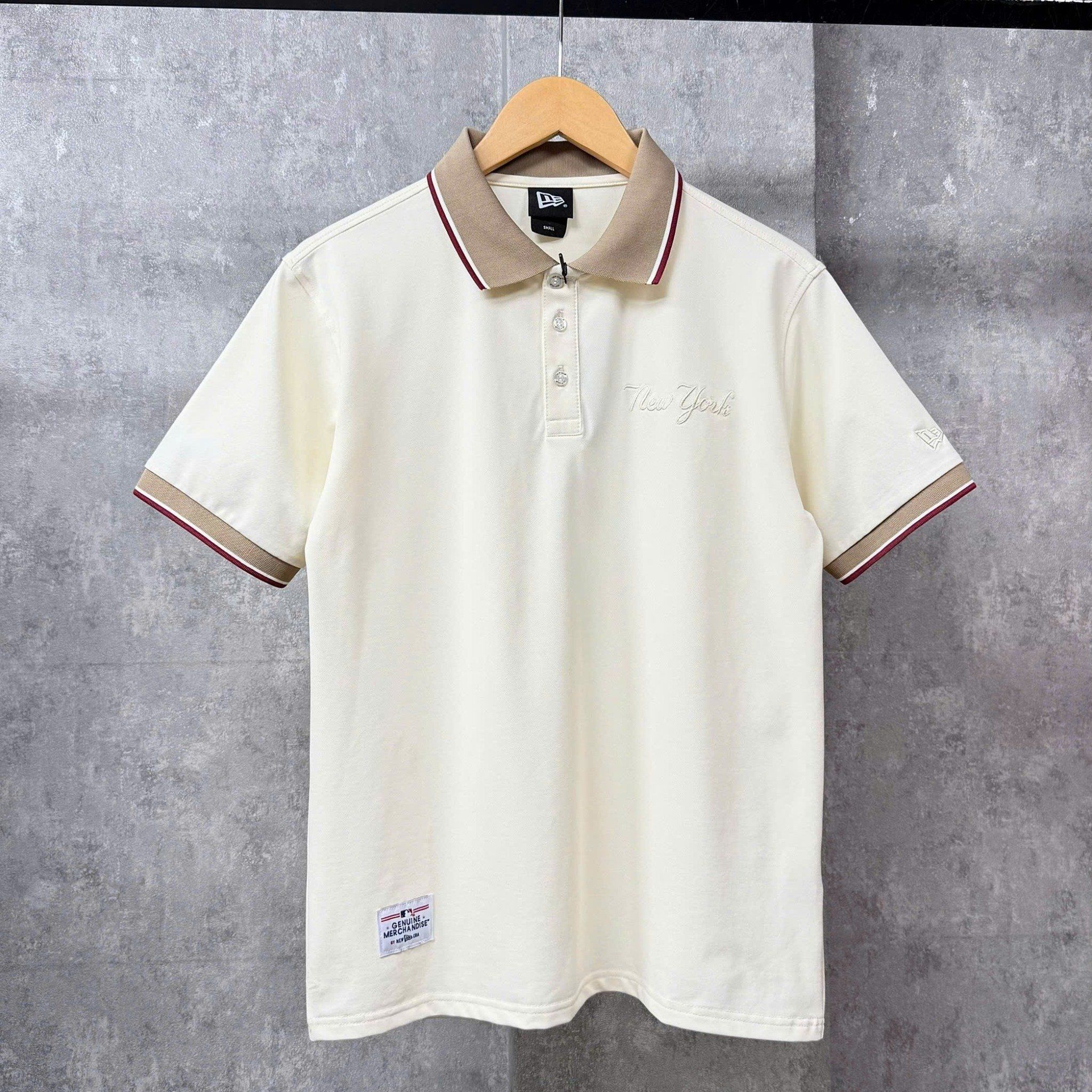  Áo Thun Polo New Era - [Unisex] NY Yankees Pastel Polo Cream/Beige 