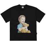  Áo thun - Acmé de la vie - ADLV BABY FACE SHORT SLEEVE T-SHIRT BLACK BROWN BEAR TEE 