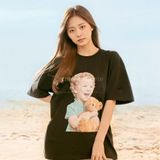  Áo thun - Acmé de la vie - ADLV BABY FACE SHORT SLEEVE T-SHIRT BLACK BROWN BEAR TEE 