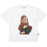  Áo thun - Acmé de la vie - ADLV BABY FACE SHORT SLEEVE T-SHIRT WHITE GREEN KNIT GIRL 