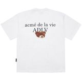  Áo thun - Acmé de la vie - ADLV BABY FACE SHORT SLEEVE T-SHIRT WHITE GREEN KNIT GIRL 