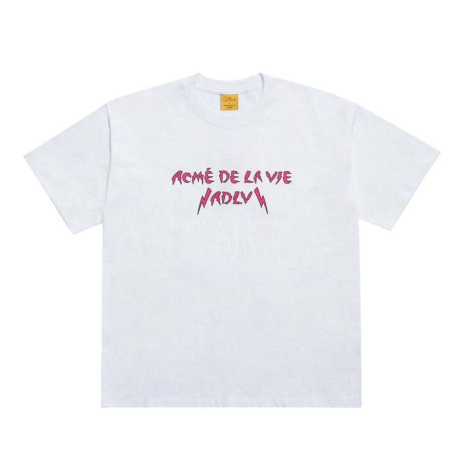  Áo thun ADLV x SIMPSONS - Skateboard Bart White Tee 