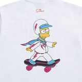  Áo thun ADLV x SIMPSONS - Skateboard Bart White Tee 