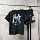  Áo Thun New Era - [Unisex] NY Yankees Paisley Logo T-Shirt Black - 14179141 