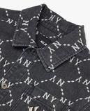  Áo Sơ Mi Jean MLB - Monogram Denim - 3ADRMN421-50BKS Size XS 