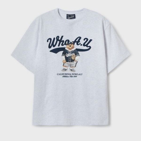  Áo Thun WHOAU [Unisex] - Steve Photo T-Shirt Grey - WHRPF2351U 