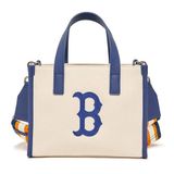  Túi MLB Korea - MLB Basic Big Logo Canvas Small Tote Bag Boston Red Sox - 3AORS062N-43CRS 