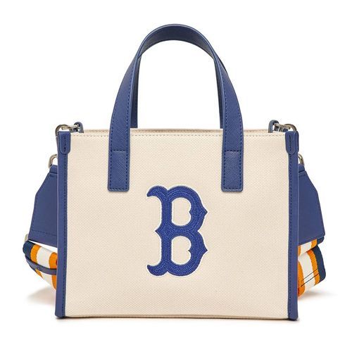 MLB Korea - Monotive Coated Canvas Vertical Tote Bag Boston Red Sox