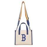  Túi MLB Korea - MLB Basic Big Logo Canvas Small Tote Bag Boston Red Sox - 3AORS062N-43CRS 