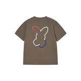  Áo thun ADLV - Acmé de la vie  French Rabbit Silhouette Woman Cacao 