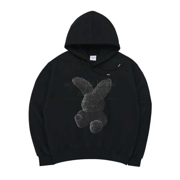  Hoodie Acmé de la vie - ADLV Fuzzy Rabbit Black 