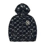  Áo Khoác Lông MLB - Dia Monogram All Over Hooded Eco Fur Jumper New York Yankees - 3AFDM0226-50BKS 