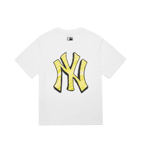  Áo thun MLB - BASIC BACK LOGO SHORT SLEEVE T-SHIRT NEW YORK YANKEES - 3ATS03023-50WHS 