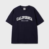  Áo Thun WHOAU [Unisex] - California Logo T-shirt Navy - WHRPF2402U 