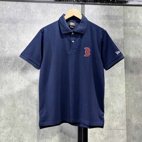  Áo Polo New Era - Boston Red Sox Logo T-Shirt Navy 