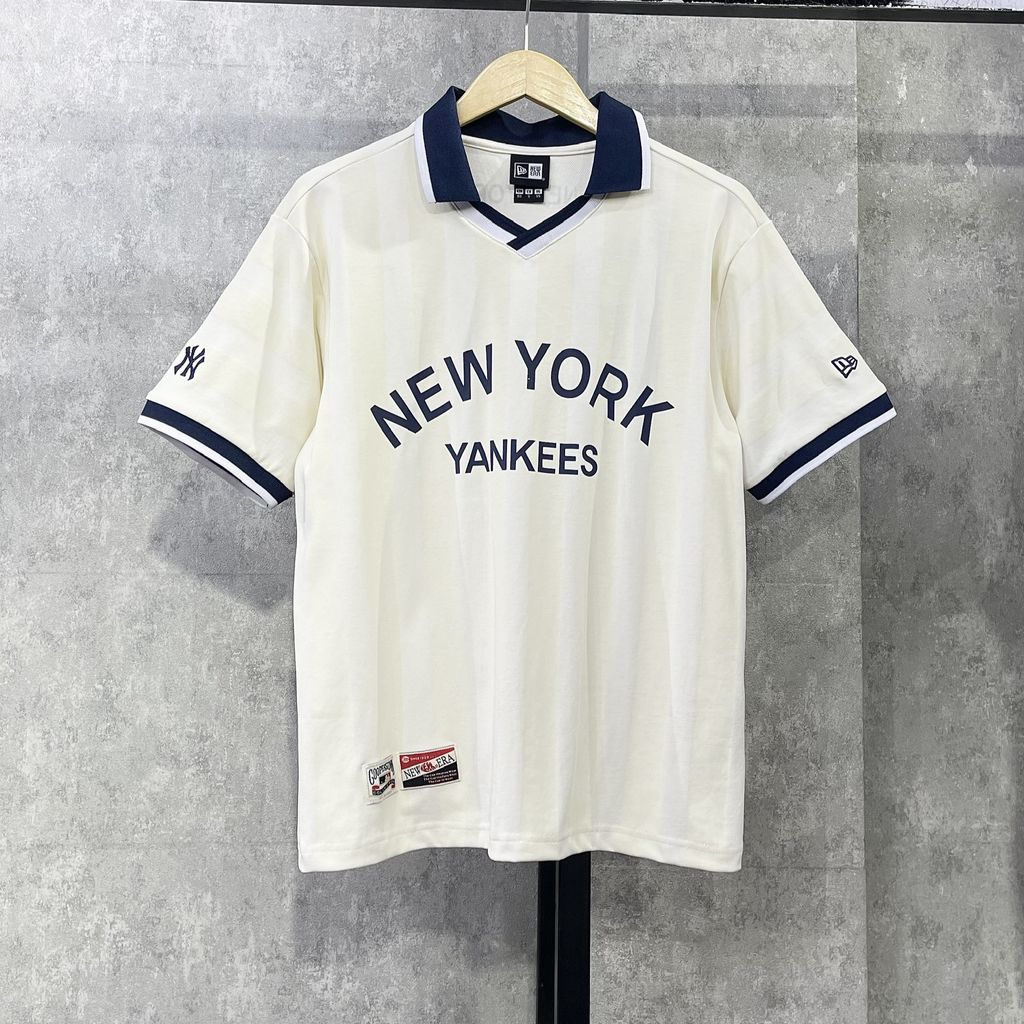  Áo Polo New Era - [Unisex] Pastel New York Yankees Logo T-Shirt Cream 