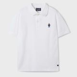  Áo Polo WHOAU [Unisex] - Steve Short Sleeve Collar White - WHHAE2411U 