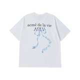  Áo thun Acmé de la vie - ADLV Ribbon Basic Logo White 