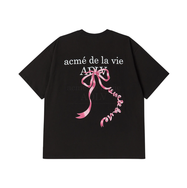  Áo thun Acmé de la vie - ADLV RIBBON BASIC LOGO BLACK 