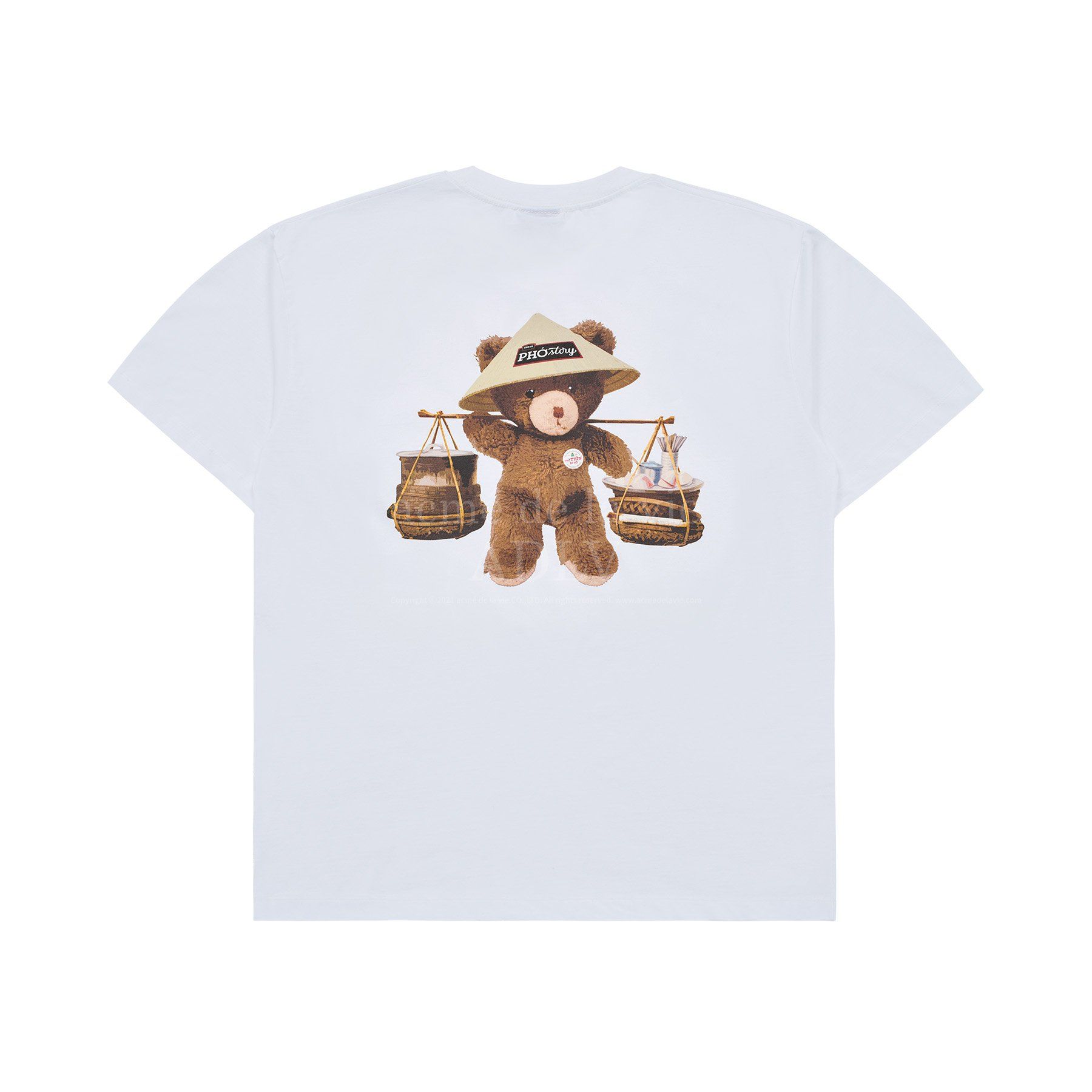  Áo thun ADLV - Acmé de la vie [PHO STORY] Basket Bear Short Sleeve T-Shirt White 