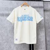  Áo Thun New Era - [Unisex] LA Dodgers Logo T-Shirt Cream Blue 