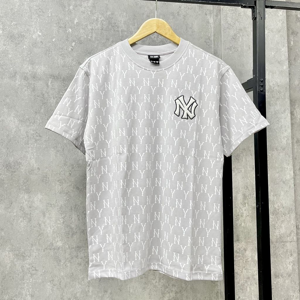  Áo Thun New Era - [Unisex] Monogram Mini NY T-Shirt Grey 