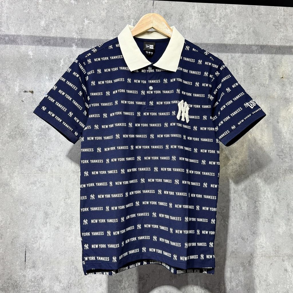  Áo Thun Polo New Era - [Unisex] Monogram NY Yankees Sleeve T-Shirt Navy 