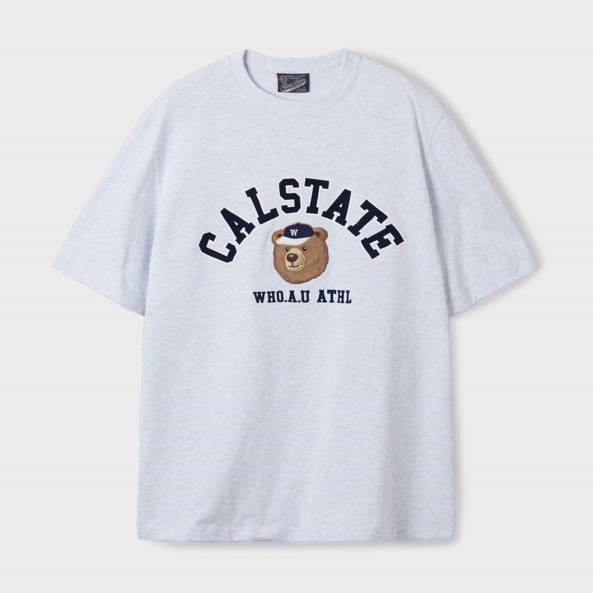 【WHO.A.U】Steve Campus Arch Letter T-shirt[B] WHO.A.U - Steve Campus Arch Letter T-shirt[B]_WHRPF2451U