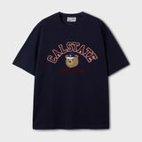  Áo Thun WHOAU - [Unisex] Steve Campus Arch Letter T-shirt - WHRPF2451U 