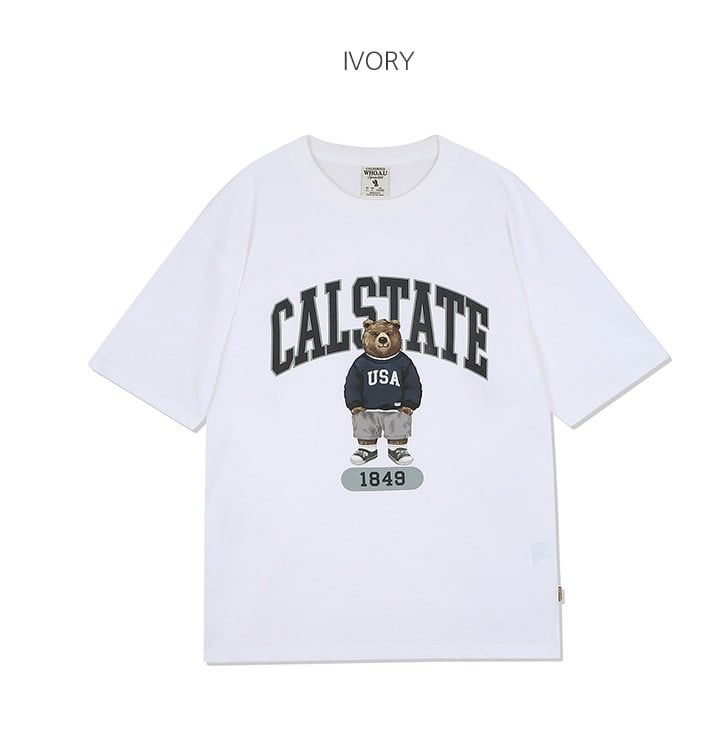 【韓国WHO.A.U フーアーユー】Steve Photo Basic T-shirt(F) Steve Photo Basic T-shirt(F) - 후아유닷컴