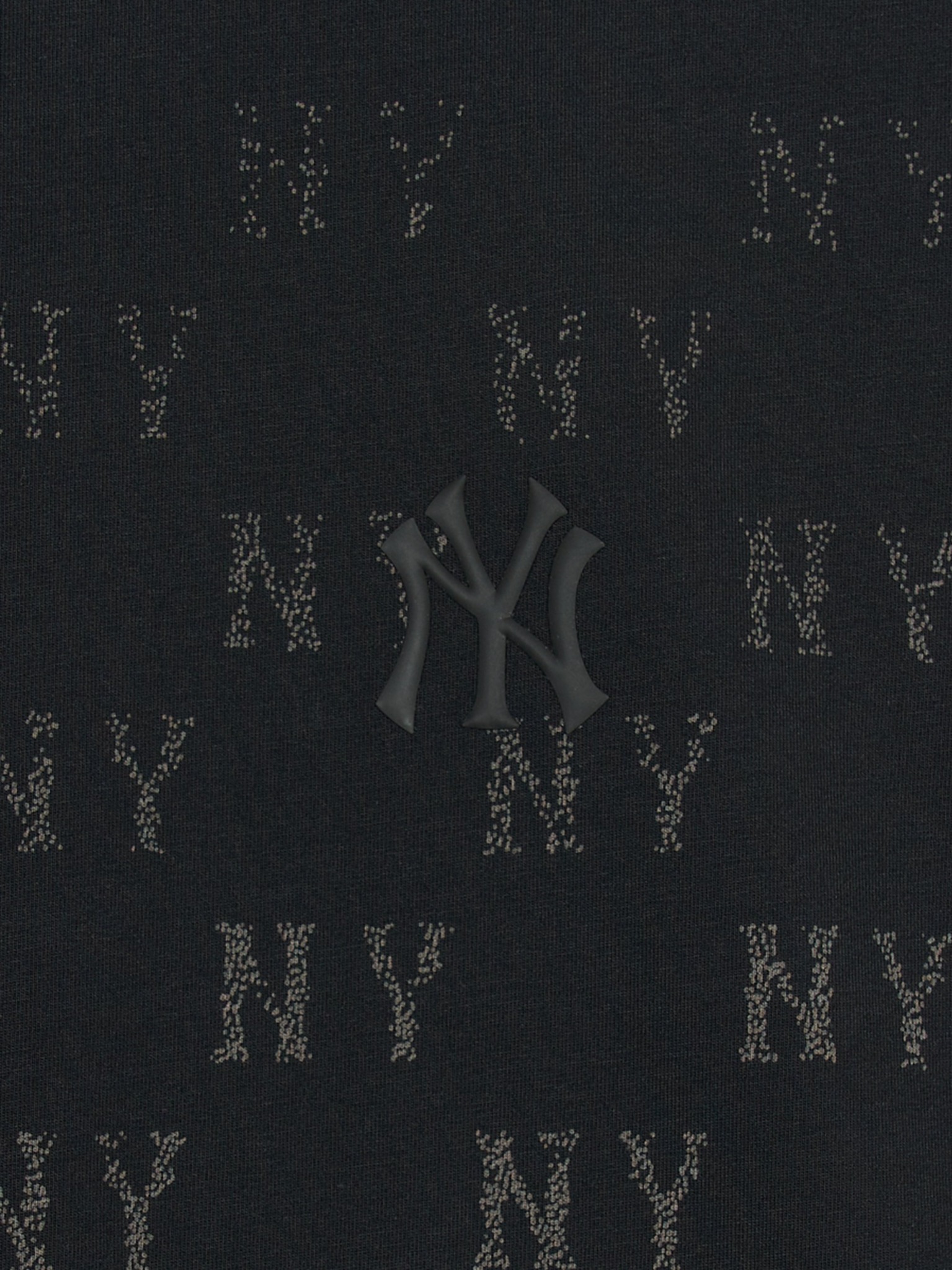 ☆MLB Korea☆ Vintage Monogram Full-Panel Pattern Overfit Sh Áo thun MLB Vintage Monogram Panel Pattern NY Yankees