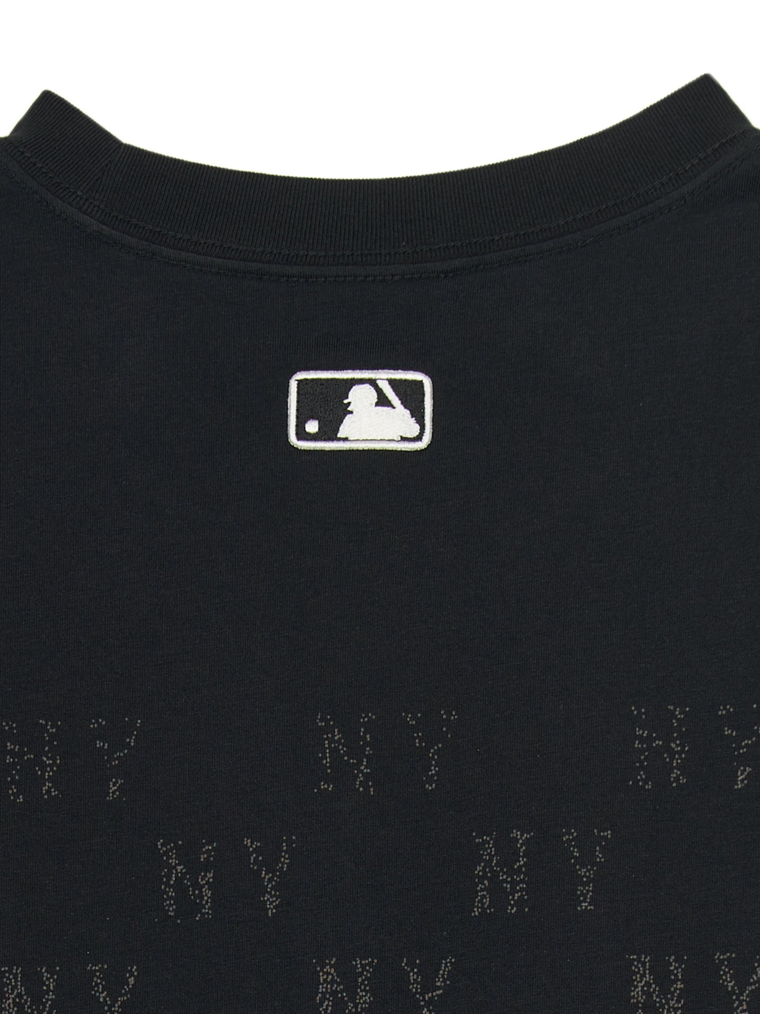 ☆MLB Korea☆ Vintage Monogram Full-Panel Pattern Overfit Sh Áo thun MLB Vintage Monogram Panel Pattern NY Yankees