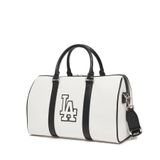  Túi Xách MLB Korea - Basic Athleisure Boston Bag M LA Dodgers Off White - 3ABWM023N-07WHS 