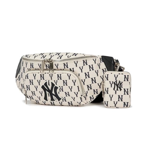  Túi Đeo Chéo MLB Korea - MONOGRAM HIP SACK NEW YORK YANKEES - 3AHSM012N-50CRD 