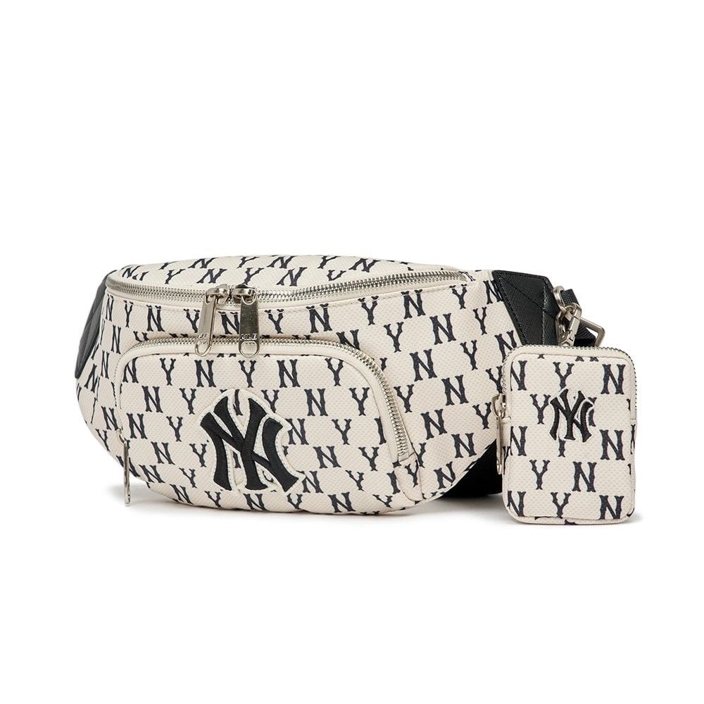  Túi Bao Tử MLB Korea - MONOGRAM HIP SACK NEW YORK YANKEES - 3AHSM012N-50CRD 