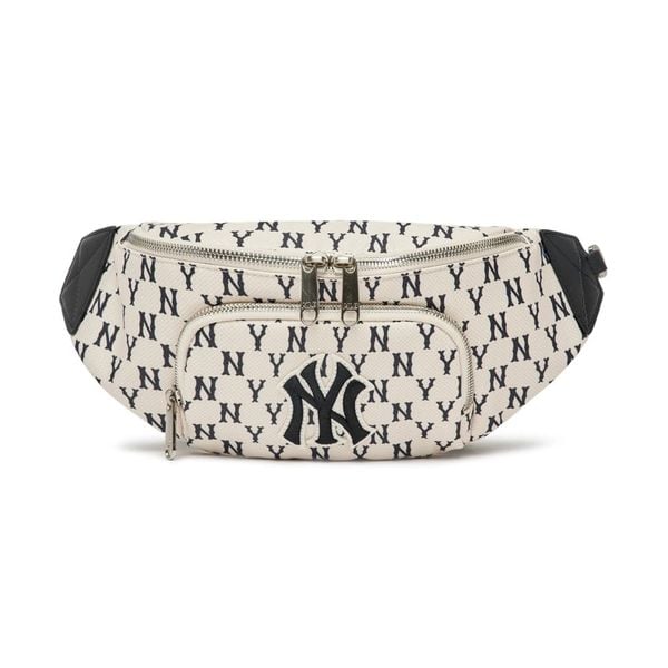  Túi Bao Tử MLB Korea - MONOGRAM HIP SACK NEW YORK YANKEES - 3AHSM012N-50CRD 
