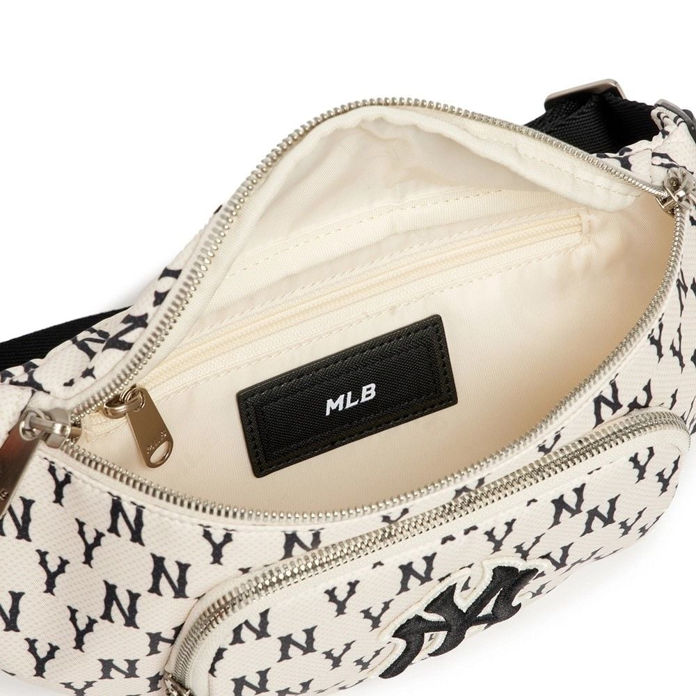  Túi Bao Tử MLB Korea - MONOGRAM HIP SACK NEW YORK YANKEES - 3AHSM012N-50CRD 